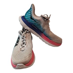 Hoka One Sneakers women's 8.5 mach5 white pink purple